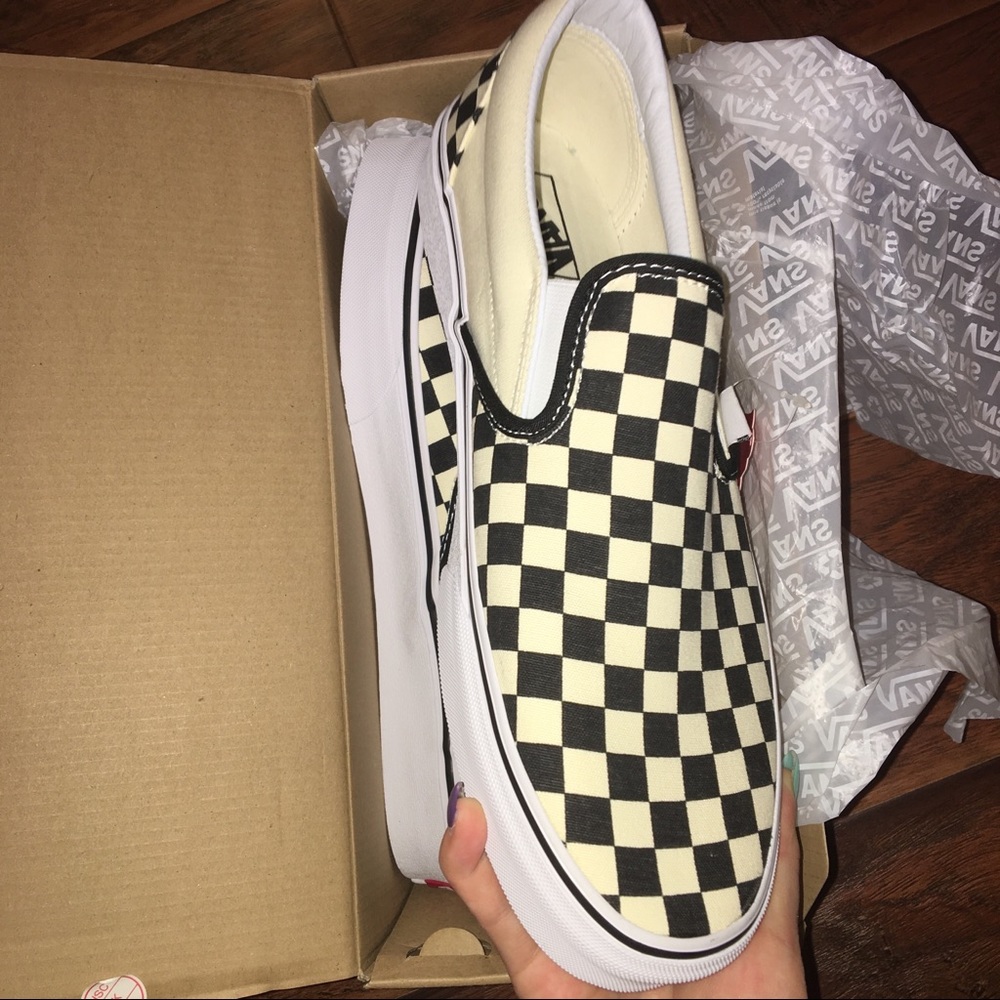 Vans checkered Classic slip on